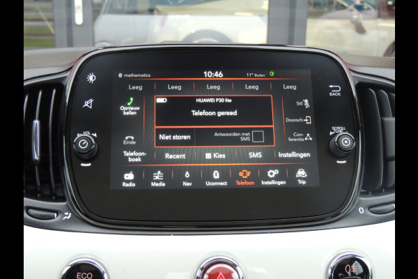 Fiat 500 TwinAir 81PK Lounge | Apple/Android Carplay | Cruise | Climate control | Navigatie |