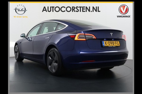 Tesla Model 3 RWD SR plus 325PK LFP Accu Trekhaak Lmv 18" AutoPilot Leder Panoramadak Adaptive-Cruise Camera's Elektr.-Stuur+Stoelen+Spiegels+ Navi LED DAB Voorverwarmen Keyless One-Pedal-Drive SOH 88% 1e Eigenaar Origineel Nederlandse Auto Fabrieksgarantie op Accu en Motor tot 15-12-2028/160.000km