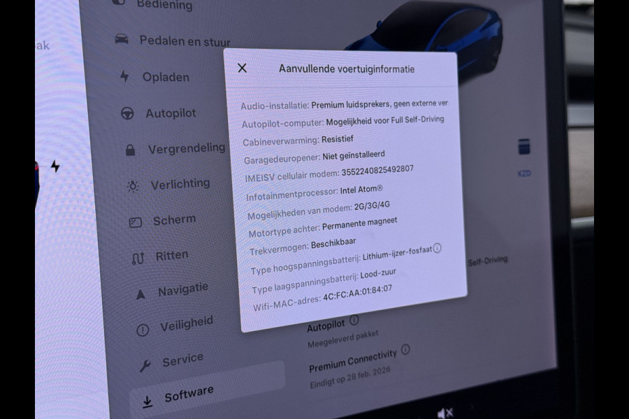 Tesla Model 3 RWD SR plus 325PK LFP Accu Trekhaak Lmv 18" AutoPilot Leder Panoramadak Adaptive-Cruise Camera's Elektr.-Stuur+Stoelen+Spiegels+ Navi LED DAB Voorverwarmen Keyless One-Pedal-Drive SOH 88% 1e Eigenaar Origineel Nederlandse Auto Fabrieksgarantie op Accu en Motor tot 15-12-2028/160.000km