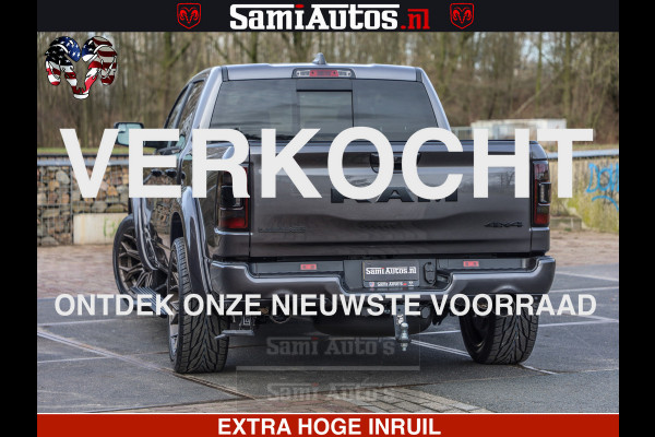 Dodge Ram 1500 Laramie Sport 5.7 V8 HEMI 402PK 4x4 | Panorama dak | 12' Scherm |Granite Crystal Metallic | Crew Cab | 5 Persoons | Dubbele Cabine | DC | VOORRAAD NR 2527 - 1273 |
