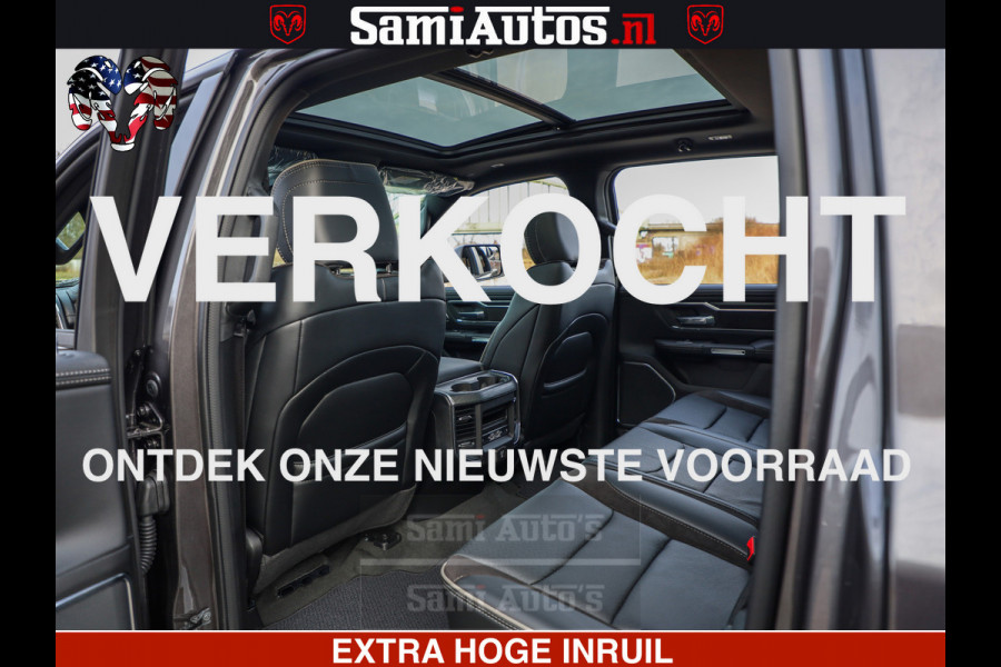 Dodge Ram 1500 Laramie Sport 5.7 V8 HEMI 402PK 4x4 | Panorama dak | 12' Scherm |Granite Crystal Metallic | Crew Cab | 5 Persoons | Dubbele Cabine | DC | VOORRAAD NR 2527 - 1273 |