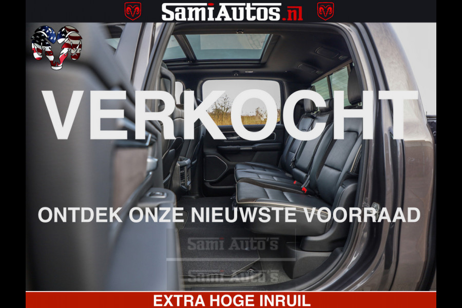 Dodge Ram 1500 Laramie Sport 5.7 V8 HEMI 402PK 4x4 | Panorama dak | 12' Scherm |Granite Crystal Metallic | Crew Cab | 5 Persoons | Dubbele Cabine | DC | VOORRAAD NR 2527 - 1273 |