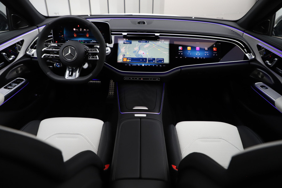 Mercedes-Benz E-Klasse AMG 53 4MATIC+ | 612PK | Achterasbesturing | Hyperscreen | Head-up | Schaalstoelen | Burmester 4D | Sfeerverlichting | 2024.