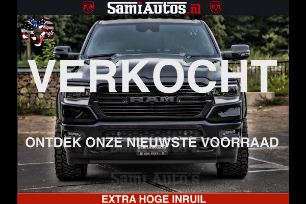 Dodge Ram 1500 LARAMIE SPORT | HEMI 5.7 V8 4x4 | LPG | Grootscherm 12" | LARAMIE PERFORMANCE | ZWART | CREWCAB 5'7 | GRIJSKENTEKEN | DUBBELE CABINE | 5 Persoons | VOORRAAD NR 2573 - 6545