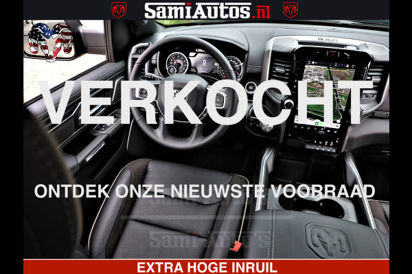 Dodge Ram 1500 LARAMIE SPORT | HEMI 5.7 V8 4x4 | LPG | Grootscherm 12" | LARAMIE PERFORMANCE | ZWART | CREWCAB 5'7 | GRIJSKENTEKEN | DUBBELE CABINE | 5 Persoons | VOORRAAD NR 2573 - 6545