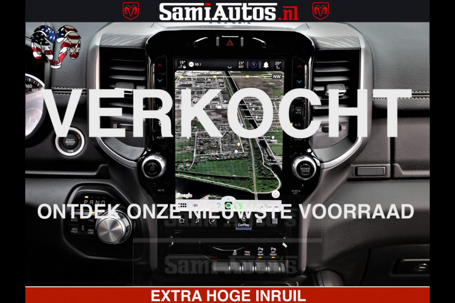 Dodge Ram 1500 LARAMIE SPORT | HEMI 5.7 V8 4x4 | LPG | Grootscherm 12" | LARAMIE PERFORMANCE | ZWART | CREWCAB 5'7 | GRIJSKENTEKEN | DUBBELE CABINE | 5 Persoons | VOORRAAD NR 2573 - 6545