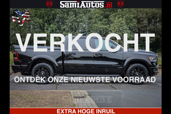 Dodge Ram 1500 LARAMIE SPORT | HEMI 5.7 V8 4x4 | LPG | Grootscherm 12" | LARAMIE PERFORMANCE | ZWART | CREWCAB 5'7 | GRIJSKENTEKEN | DUBBELE CABINE | 5 Persoons | VOORRAAD NR 2573 - 6545