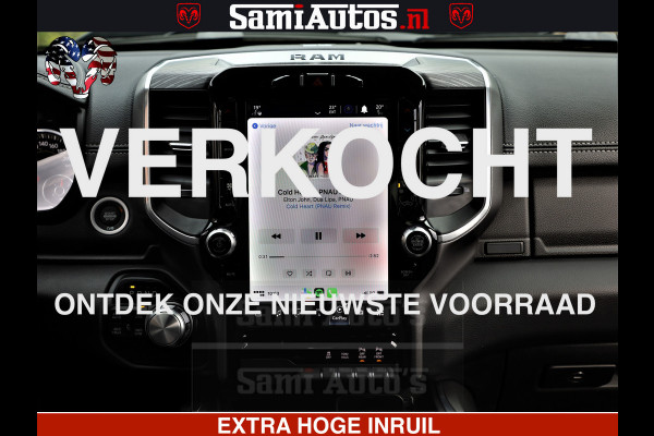 Dodge Ram 1500 LARAMIE SPORT | HEMI 5.7 V8 4x4 | LPG | Grootscherm 12" | LARAMIE PERFORMANCE | ZWART | CREWCAB 5'7 | GRIJSKENTEKEN | DUBBELE CABINE | 5 Persoons | VOORRAAD NR 2573 - 6545