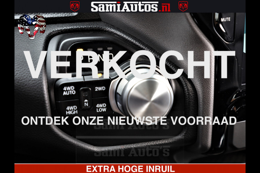 Dodge Ram 1500 LARAMIE SPORT | HEMI 5.7 V8 4x4 | LPG | Grootscherm 12" | LARAMIE PERFORMANCE | ZWART | CREWCAB 5'7 | GRIJSKENTEKEN | DUBBELE CABINE | 5 Persoons | VOORRAAD NR 2573 - 6545