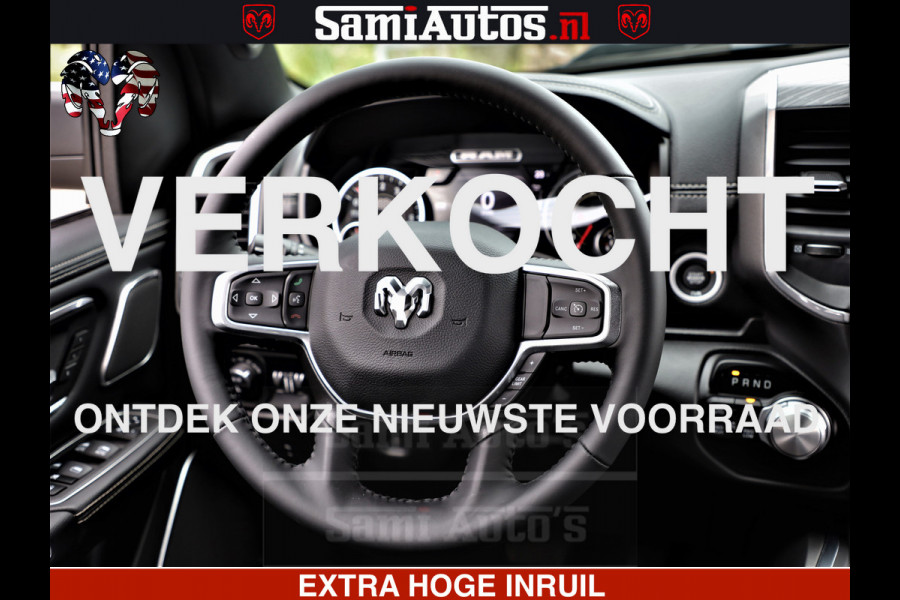 Dodge Ram 1500 LARAMIE SPORT | HEMI 5.7 V8 4x4 | LPG | Grootscherm 12" | LARAMIE PERFORMANCE | ZWART | CREWCAB 5'7 | GRIJSKENTEKEN | DUBBELE CABINE | 5 Persoons | VOORRAAD NR 2573 - 6545