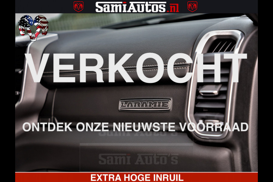 Dodge Ram 1500 LARAMIE SPORT | HEMI 5.7 V8 4x4 | LPG | Grootscherm 12" | LARAMIE PERFORMANCE | ZWART | CREWCAB 5'7 | GRIJSKENTEKEN | DUBBELE CABINE | 5 Persoons | VOORRAAD NR 2573 - 6545