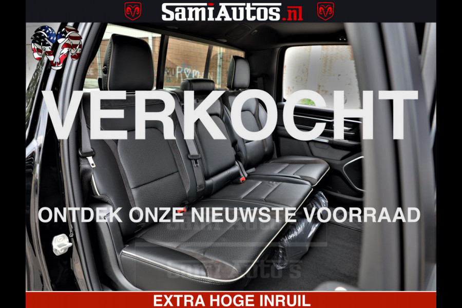 Dodge Ram 1500 LARAMIE SPORT | HEMI 5.7 V8 4x4 | LPG | Grootscherm 12" | LARAMIE PERFORMANCE | ZWART | CREWCAB 5'7 | GRIJSKENTEKEN | DUBBELE CABINE | 5 Persoons | VOORRAAD NR 2573 - 6545