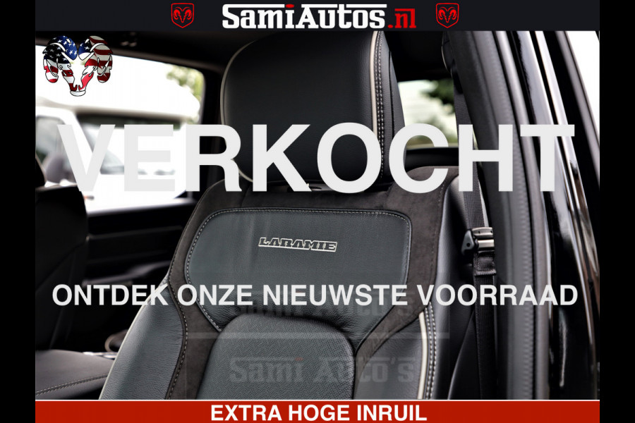 Dodge Ram 1500 LARAMIE SPORT | HEMI 5.7 V8 4x4 | LPG | Grootscherm 12" | LARAMIE PERFORMANCE | ZWART | CREWCAB 5'7 | GRIJSKENTEKEN | DUBBELE CABINE | 5 Persoons | VOORRAAD NR 2573 - 6545