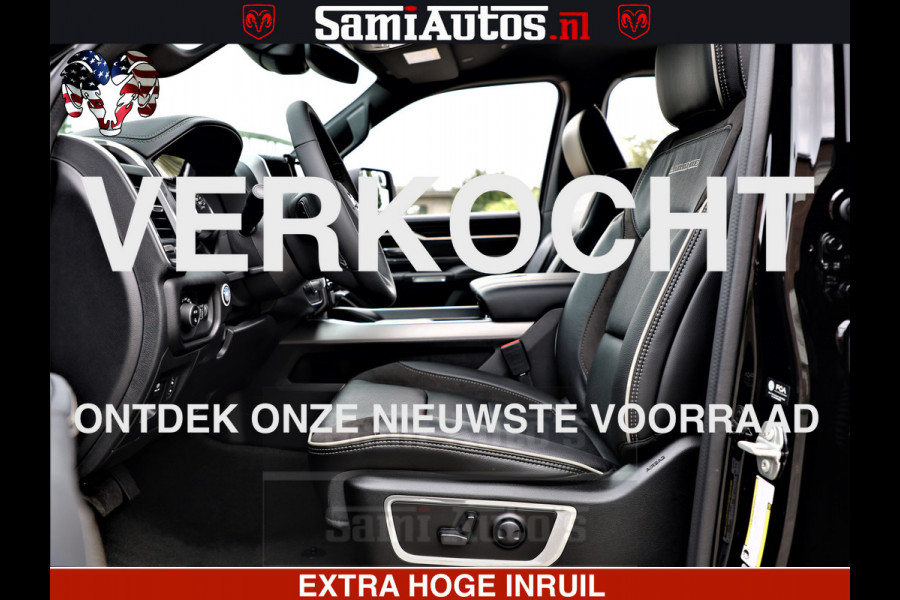 Dodge Ram 1500 LARAMIE SPORT | HEMI 5.7 V8 4x4 | LPG | Grootscherm 12" | LARAMIE PERFORMANCE | ZWART | CREWCAB 5'7 | GRIJSKENTEKEN | DUBBELE CABINE | 5 Persoons | VOORRAAD NR 2573 - 6545