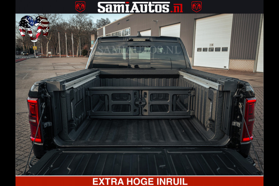Dodge Ram Limited H.O 540PK 706Nm | Massage + Full Option | De Meest Luxe en Volle Pick-Up in zijn Klasse | Comfortabele Dubbele Cabine met Royale 5 Zitplaatsen | BPM vrij | Nu Leverbaar uit Voorraad | Voorraad Nr 2326 - 5169