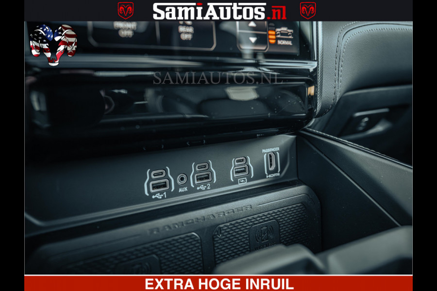 Dodge Ram Limited H.O 540PK 706Nm | Massage + Full Option | De Meest Luxe en Volle Pick-Up in zijn Klasse | Comfortabele Dubbele Cabine met Royale 5 Zitplaatsen | BPM vrij | Nu Leverbaar uit Voorraad | Voorraad Nr 2326 - 5169