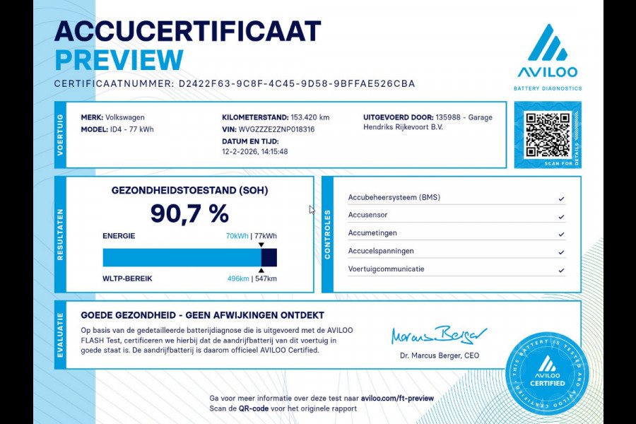 Volkswagen ID.4 Pro 77 kWh | SOH: 90,7% | Style-Pack Interior | Trekhaak | Climate | Adaptive CC | LED | Navi |