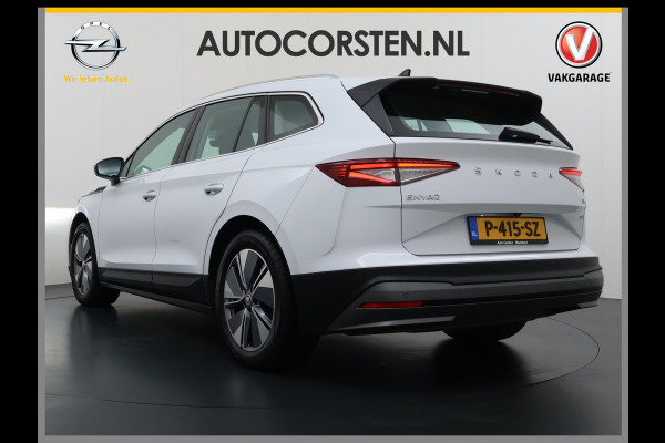 Škoda ENYAQ iV 80 Leder Elek.Stoel+Memory Adap.Cruise Head-Up Display Assistentie Pakket Camera Navi Ecc Stuurverwarming Pdc SOH 88% Matrix-Led Lmv Apple Carplay Android Auto Keyless Rijstrooksensor Dodehoek detectie File Zeer compleet!