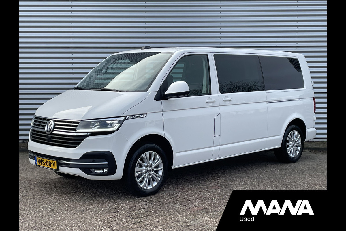 Volkswagen Transporter 2.0TDI 150PK L2H1 DC Bulli Automaat Leer LED Navi Carplay Trekhaak