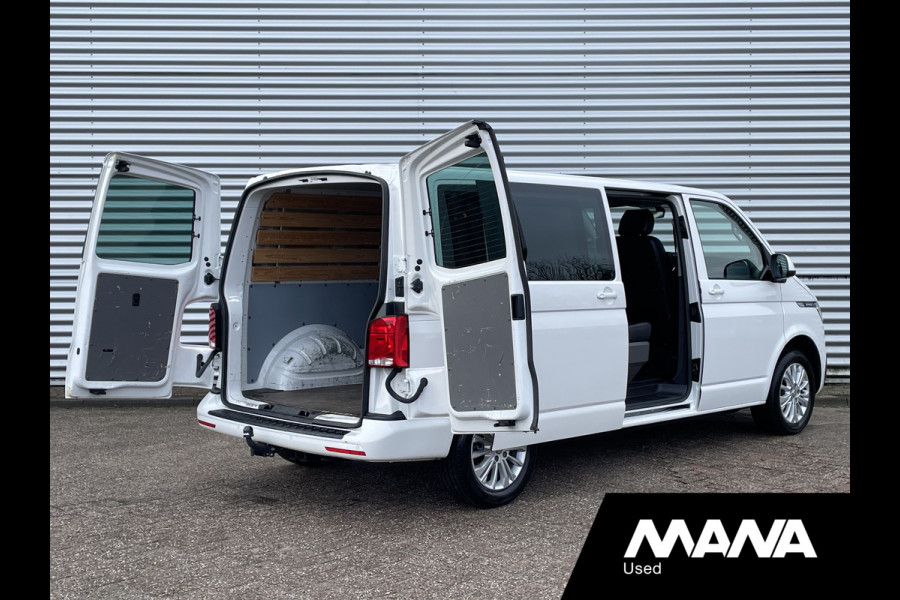 Volkswagen Transporter 2.0TDI 150PK L2H1 DC Bulli Automaat Leer LED Navi Carplay Trekhaak