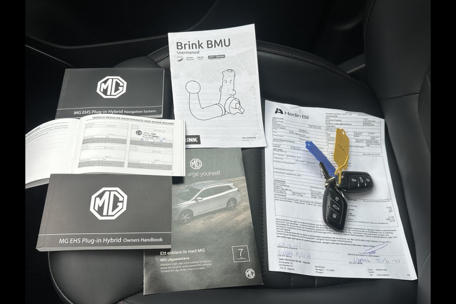 MG EHS 1.5 TGDI Luxury PHEV | MEGA COMPLEET! | TREKHAAK | COMPLETE HISTORIE AANWEZIG | FABRIEKSGARANTIE T/M 11-2030 | 52km WLTP ELECTR RIJBEREIK, TOTAAL RIJBEREIK TOT 1.000km!