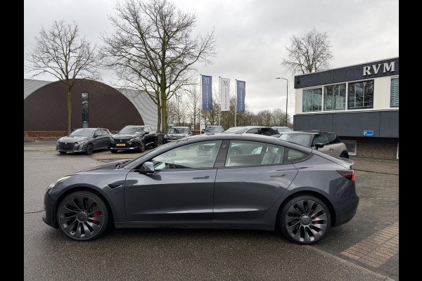 Tesla Model 3 Performance AWD 75 kWh SOH 96% | 20 INCH VELGEN ALS NIEUW | SUPER NETTE AUTO | FABRIEKSGARANTIE OP HOOGVOLTACCU EN AANDRIJFLIJN T/M 03-2030 |