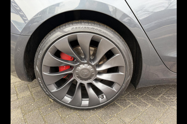 Tesla Model 3 Performance AWD 75 kWh SOH 96% | 20 INCH VELGEN ALS NIEUW | SUPER NETTE AUTO | FABRIEKSGARANTIE OP HOOGVOLTACCU EN AANDRIJFLIJN T/M 03-2030 |