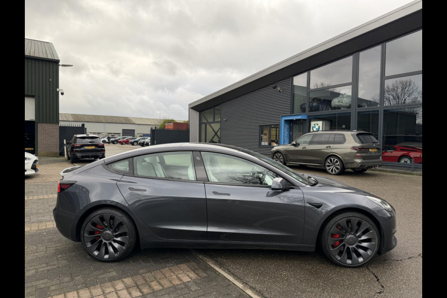 Tesla Model 3 Performance AWD 75 kWh SOH 96% | 20 INCH VELGEN ALS NIEUW | SUPER NETTE AUTO | FABRIEKSGARANTIE OP HOOGVOLTACCU EN AANDRIJFLIJN T/M 03-2030 |