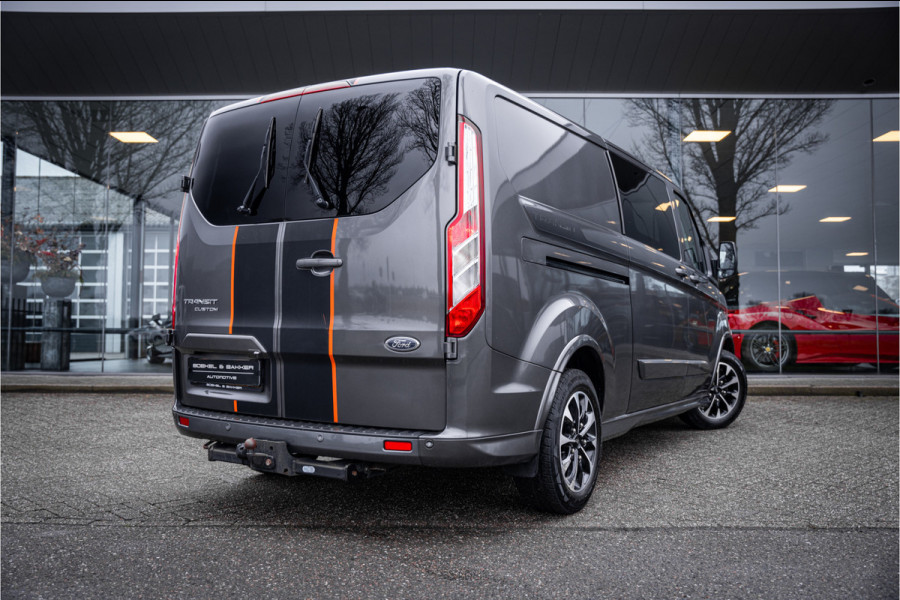 Ford Transit Custom 320 2.0 TDCI 185pk Aut. L2H1 Sport ** Dubbel Cabine ** Leer ** Trekhaak