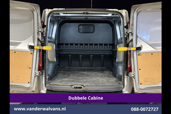 Ford Transit Custom 2.0 TDCI 130pk Automaat L2H1 Dubbele Cabine Euro6 Airco | 2x Zijdeur | 5-Zits | Navigatie | Camera LED, Cruisecontrol, Stoelverwarming, Verwarmde voorruit, Trekhaak, Parkeersensoren