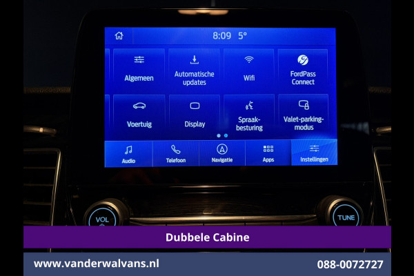 Ford Transit Custom 2.0 TDCI 130pk Automaat L2H1 Dubbele Cabine Euro6 Airco | 2x Zijdeur | 5-Zits | Navigatie | Camera LED, Cruisecontrol, Stoelverwarming, Verwarmde voorruit, Trekhaak, Parkeersensoren