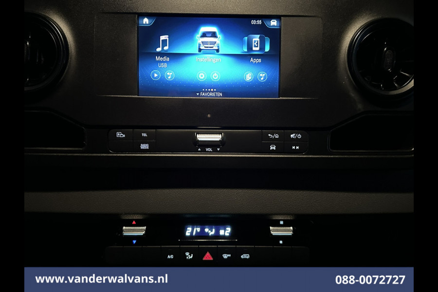 Mercedes-Benz Sprinter 316 CDI 164pk L3H2 Euro6 Airco | 2x Zijdeur | Camera | Apple Carplay | Chauffeursstoel Android Auto, Parkeersensoren, Bijrijdersbank