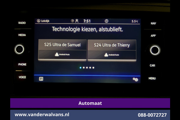 Volkswagen Transporter 2.0 TDI 150pk Automaat L1H1 Euro6 Airco | Navigatie | Camera | Cruisecontrol | Android Auto Parkeersensoren, Bijrijdersbank