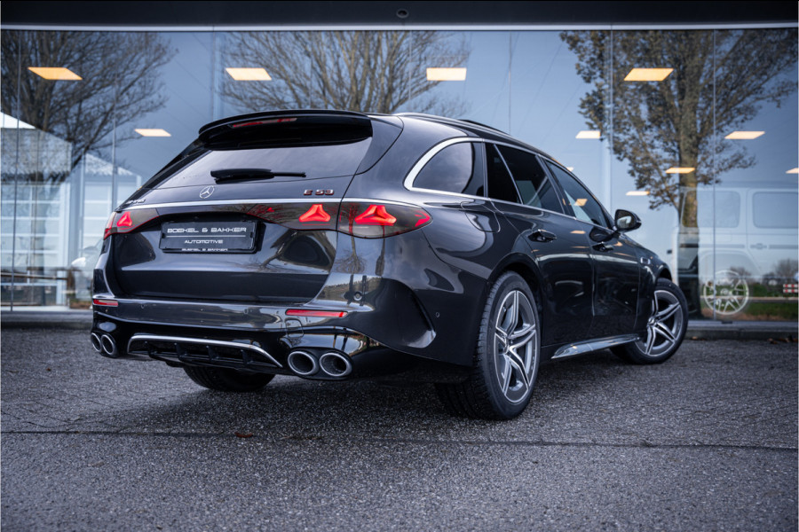 Mercedes-Benz E-Klasse Estate AMG 53 4MATIC+ Hyperscreen ** Massage ** Burmester ** Panodak ** Trekhaak ** Verwarmd stuurwiel ** Standkachel ** Verlichte grille ** Dashcam