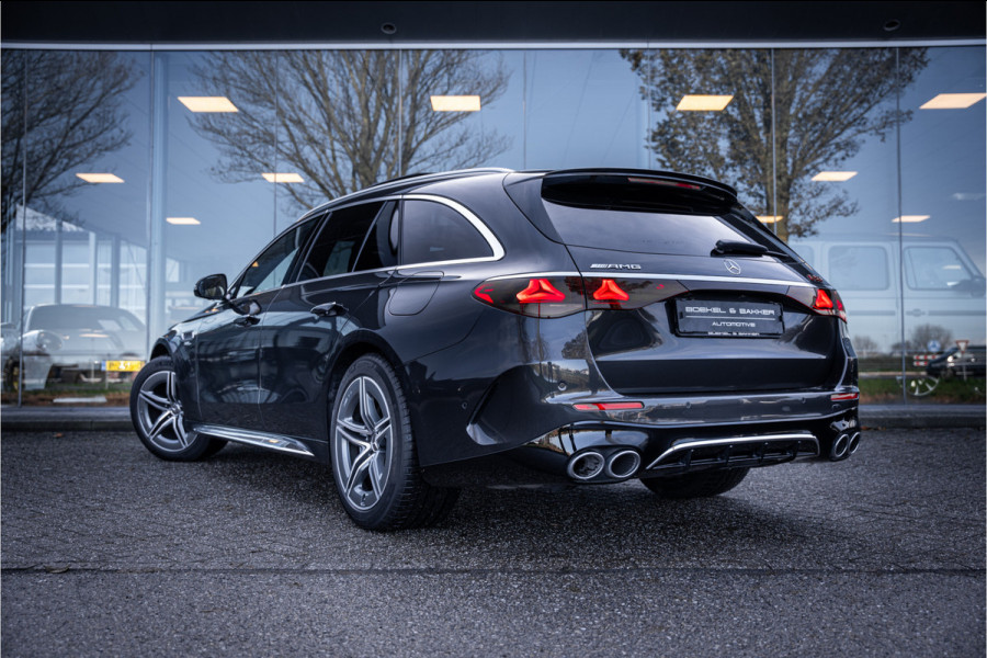 Mercedes-Benz E-Klasse Estate AMG 53 4MATIC+ Hyperscreen ** Massage ** Burmester ** Panodak ** Trekhaak ** Verwarmd stuurwiel ** Standkachel ** Verlichte grille ** Dashcam
