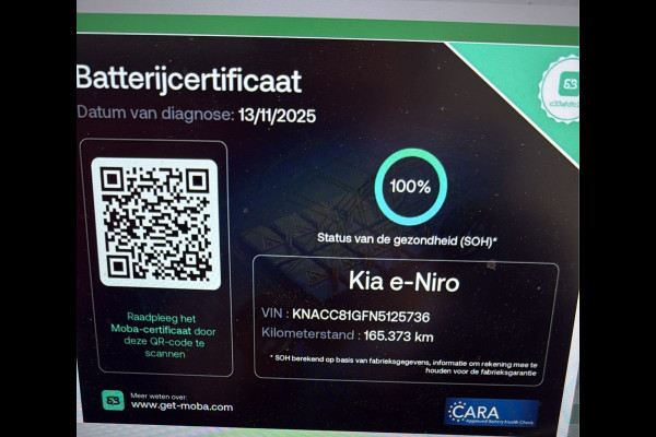 Kia e-Niro DynamicPlusLine 64 kWh | SoH 100% | Schuifdak | Apple Carplay | Stoel/Stuurverwarming