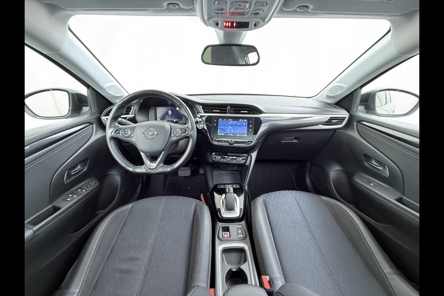 Opel CORSA-E Elegance 50kWh SOH 91% Panoramadak Adap.Cruise Warmtepomp 360°Camera Navi Ecc Apple Carplay Android Auto Pdc Lane Assist Lmv Privacy Glas Regen-Lichtsensor Led Keyless Zeer complete en keurig onderhouden Electrische Opel Corsa