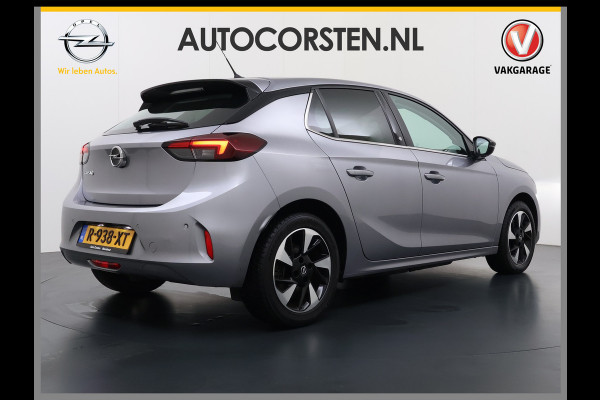 Opel CORSA-E Elegance 50kWh SOH 91% Panoramadak Adap.Cruise Warmtepomp 360°Camera Navi Ecc Apple Carplay Android Auto Pdc Lane Assist Lmv Privacy Glas Regen-Lichtsensor Led Keyless Zeer complete en keurig onderhouden Electrische Opel Corsa