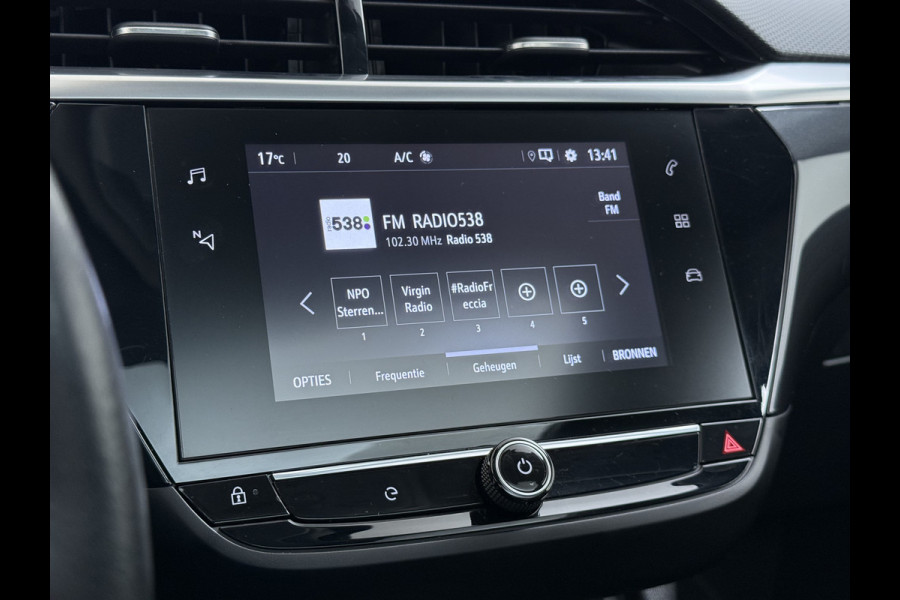 Opel CORSA-E Elegance 50kWh SOH 91% Panoramadak Adap.Cruise Warmtepomp 360°Camera Navi Ecc Apple Carplay Android Auto Pdc Lane Assist Lmv Privacy Glas Regen-Lichtsensor Led Keyless Zeer complete en keurig onderhouden Electrische Opel Corsa