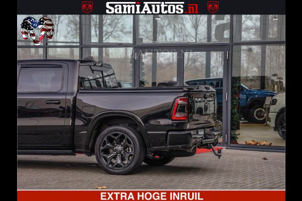 Dodge Ram 1500 LIMITED NIGHT | 5.7 V8 HEMI | HUD | MWK | LUCHTVERING | EERSTE EIGENAAR | BOM VOL ALLE OPTIES | CREW CAB DUBBELE CABINE | 5 PERSOONS | DC | 40000 KM | MEEST VOLLE RAM PICK UP |
