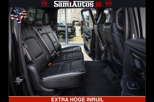 Dodge Ram 1500 LIMITED NIGHT | 5.7 V8 HEMI | HUD | MWK | LUCHTVERING | EERSTE EIGENAAR | BOM VOL ALLE OPTIES | CREW CAB DUBBELE CABINE | 5 PERSOONS | DC | 40000 KM | MEEST VOLLE RAM PICK UP |