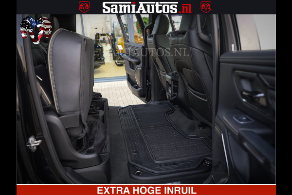 Dodge Ram 1500 LIMITED NIGHT | 5.7 V8 HEMI | HUD | MWK | LUCHTVERING | EERSTE EIGENAAR | BOM VOL ALLE OPTIES | CREW CAB DUBBELE CABINE | 5 PERSOONS | DC | 40000 KM | MEEST VOLLE RAM PICK UP |