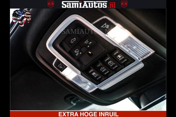 Dodge Ram 1500 LIMITED NIGHT | 5.7 V8 HEMI | HUD | MWK | LUCHTVERING | EERSTE EIGENAAR | BOM VOL ALLE OPTIES | CREW CAB DUBBELE CABINE | 5 PERSOONS | DC | 40000 KM | MEEST VOLLE RAM PICK UP |