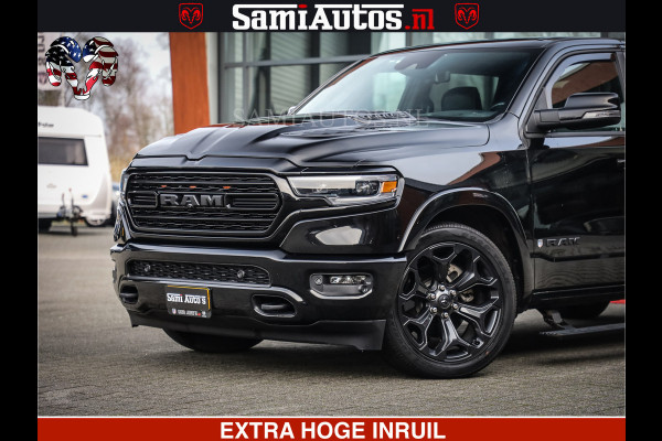 Dodge Ram 1500 LIMITED NIGHT | 5.7 V8 HEMI | HUD | MWK | LUCHTVERING | EERSTE EIGENAAR | BOM VOL ALLE OPTIES | CREW CAB DUBBELE CABINE | 5 PERSOONS | DC | 40000 KM | MEEST VOLLE RAM PICK UP |