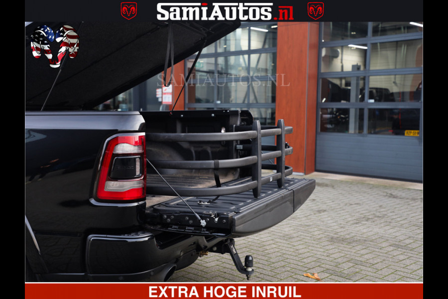Dodge Ram 1500 LIMITED NIGHT | 5.7 V8 HEMI | HUD | MWK | LUCHTVERING | EERSTE EIGENAAR | BOM VOL ALLE OPTIES | CREW CAB DUBBELE CABINE | 5 PERSOONS | DC | 40000 KM | MEEST VOLLE RAM PICK UP |