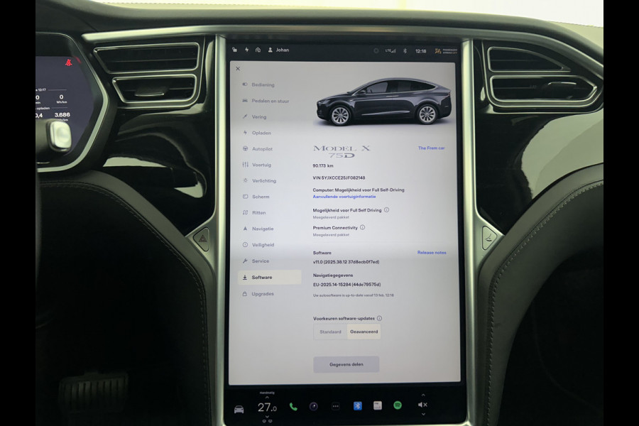Tesla Model X 75D Base 7-Pers. [ 3-Fase-17kW ] {SOH-88%} Aut. *PANO-WINDOW | AUTOPILOT | LEATHER-FABRIC | TOPVIEW | NAVI-FULLMAP | FULL-LED | AIRSUSPENSION | DIGI-COCKPIT | KEYLESS | CAMERA | DAB+ | HEATED-COMFORTSEATS | 20''ALU*