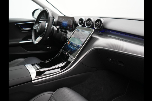 Mercedes-Benz C-Klasse Estate 300 e Avantgarde Plug In Hybrid 313pk Dealer O.H. PHEV | Panodak | 360 Camera | Lederen Sportstoelen & Stuur Verwarmd | Sfeerverlichting | Apple Carplay | Blis | Navigatie | Cruise Control | Virtual | DAB |
