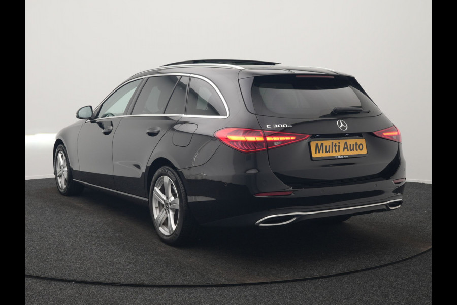 Mercedes-Benz C-Klasse Estate 300 e Avantgarde Plug In Hybrid 313pk Dealer O.H. PHEV | Panodak | 360 Camera | Lederen Sportstoelen & Stuur Verwarmd | Sfeerverlichting | Apple Carplay | Blis | Navigatie | Cruise Control | Virtual | DAB |