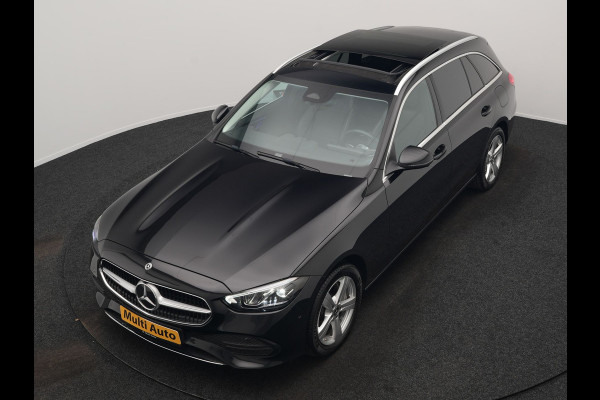 Mercedes-Benz C-Klasse Estate 300 e Avantgarde Plug In Hybrid 313pk Dealer O.H. PHEV | Panodak | 360 Camera | Lederen Sportstoelen & Stuur Verwarmd | Sfeerverlichting | Apple Carplay | Blis | Navigatie | Cruise Control | Virtual | DAB |