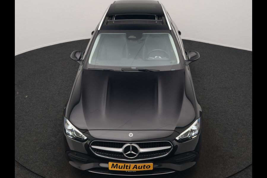 Mercedes-Benz C-Klasse Estate 300 e Avantgarde Plug In Hybrid 313pk Dealer O.H. PHEV | Panodak | 360 Camera | Lederen Sportstoelen & Stuur Verwarmd | Sfeerverlichting | Apple Carplay | Blis | Navigatie | Cruise Control | Virtual | DAB |